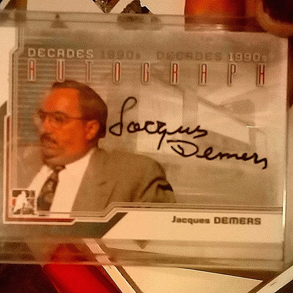 Jacques Demers 2013-2014 Decades 1990's Autographed NHL - Picture 1 of 4